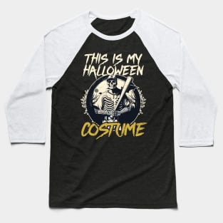 Baseball Halloween Shirt | This Is My Costume Skeleton Baseball T-Shirt